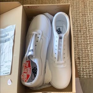 Men’s White Vans NWT